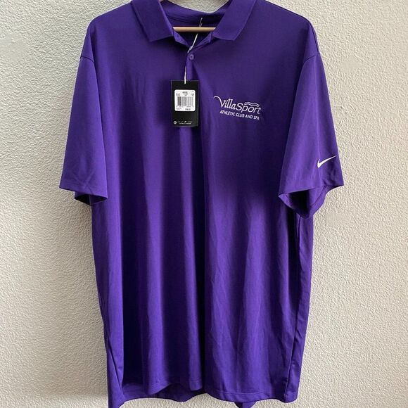 Villa Sport Athletic Club And Spa Nike Golf DRI-FIT Polo Shirt Men's 2XL NWT - Picture 1 of 3